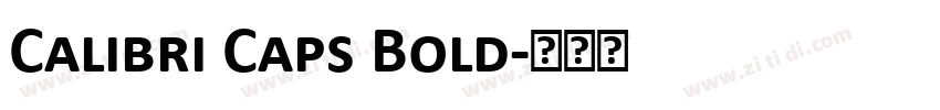 Calibri Caps Bold字体转换